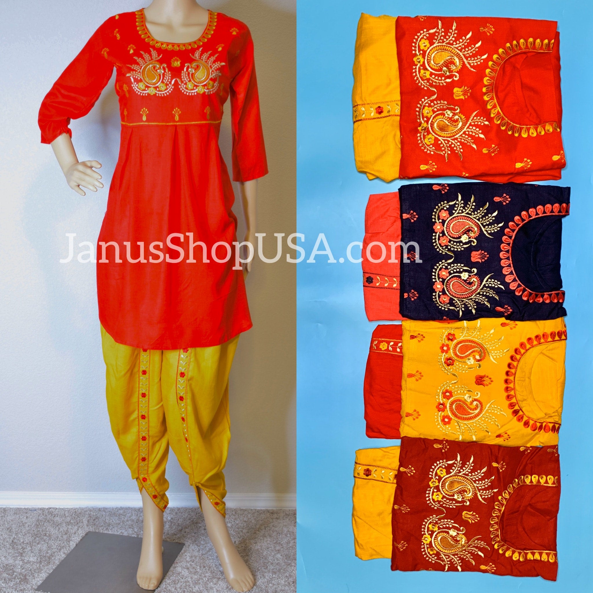 Abhishti cotton silk short panelled kurti with side lace panels